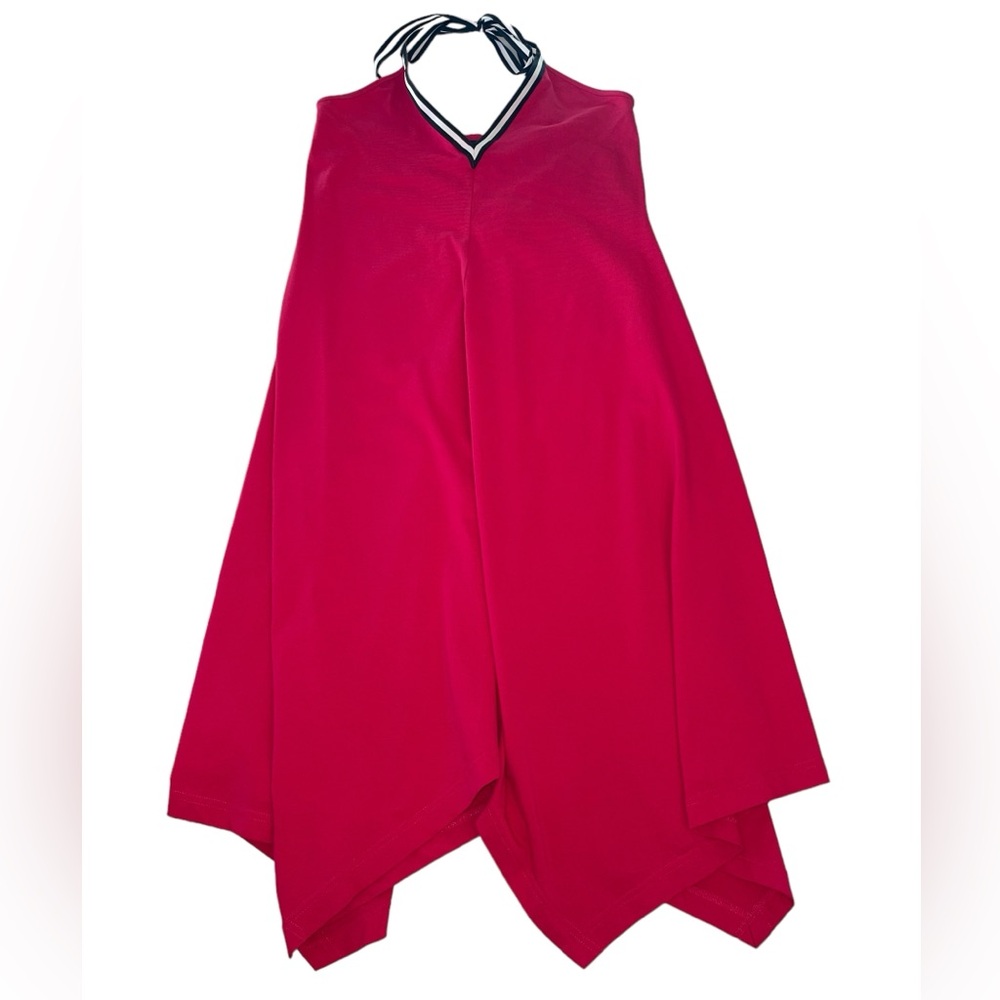 Cynthia Rowley Womens Red Halter Handkerchief Style Dress Size Medium NWT - Picture 10 of 15